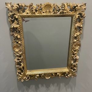 John Richard Hollywood regency Beautiful gold Victorian wall mirror 23x28 BL